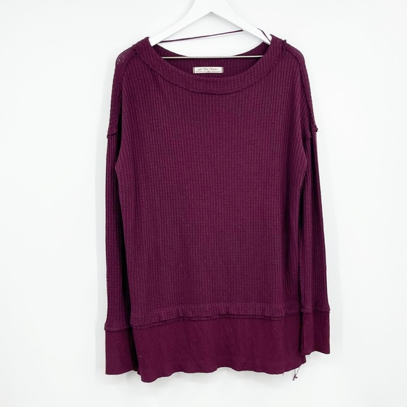 Free People North Shore Purple Thermal SZ XS - Picture 1 of 8